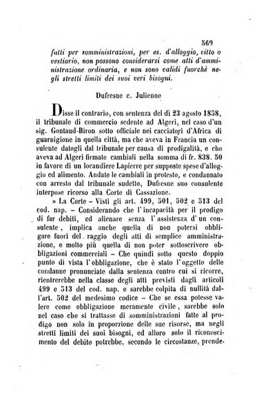 Giornale del Foro in cui si raccolgono le più importanti regiudicate dei supremi tribunali di Roma e dello Stato pontificio in materia civile