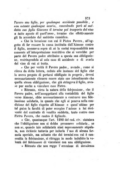 Giornale del Foro in cui si raccolgono le più importanti regiudicate dei supremi tribunali di Roma e dello Stato pontificio in materia civile