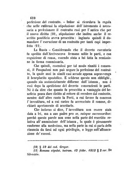 Giornale del Foro in cui si raccolgono le più importanti regiudicate dei supremi tribunali di Roma e dello Stato pontificio in materia civile