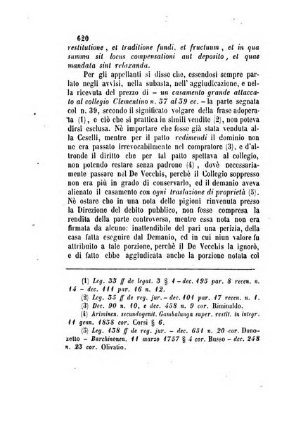 Giornale del Foro in cui si raccolgono le più importanti regiudicate dei supremi tribunali di Roma e dello Stato pontificio in materia civile