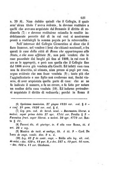 Giornale del Foro in cui si raccolgono le più importanti regiudicate dei supremi tribunali di Roma e dello Stato pontificio in materia civile