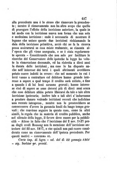 Giornale del Foro in cui si raccolgono le più importanti regiudicate dei supremi tribunali di Roma e dello Stato pontificio in materia civile