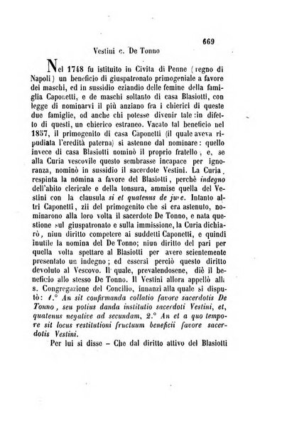 Giornale del Foro in cui si raccolgono le più importanti regiudicate dei supremi tribunali di Roma e dello Stato pontificio in materia civile