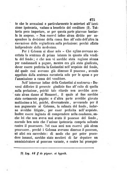 Giornale del Foro in cui si raccolgono le più importanti regiudicate dei supremi tribunali di Roma e dello Stato pontificio in materia civile