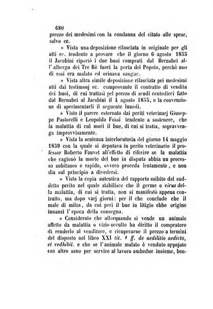 Giornale del Foro in cui si raccolgono le più importanti regiudicate dei supremi tribunali di Roma e dello Stato pontificio in materia civile