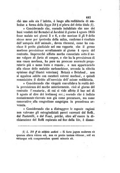 Giornale del Foro in cui si raccolgono le più importanti regiudicate dei supremi tribunali di Roma e dello Stato pontificio in materia civile