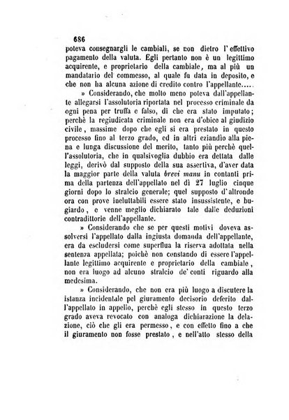 Giornale del Foro in cui si raccolgono le più importanti regiudicate dei supremi tribunali di Roma e dello Stato pontificio in materia civile