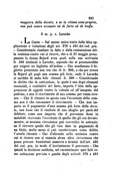 Giornale del Foro in cui si raccolgono le più importanti regiudicate dei supremi tribunali di Roma e dello Stato pontificio in materia civile