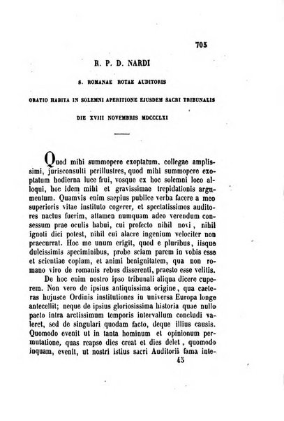 Giornale del Foro in cui si raccolgono le più importanti regiudicate dei supremi tribunali di Roma e dello Stato pontificio in materia civile