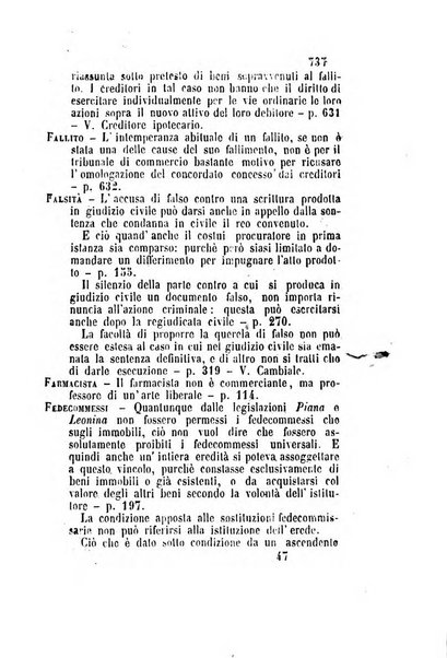 Giornale del Foro in cui si raccolgono le più importanti regiudicate dei supremi tribunali di Roma e dello Stato pontificio in materia civile