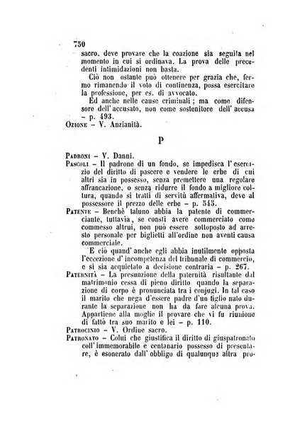 Giornale del Foro in cui si raccolgono le più importanti regiudicate dei supremi tribunali di Roma e dello Stato pontificio in materia civile