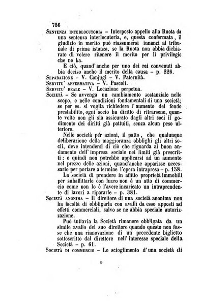 Giornale del Foro in cui si raccolgono le più importanti regiudicate dei supremi tribunali di Roma e dello Stato pontificio in materia civile