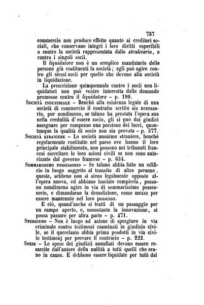 Giornale del Foro in cui si raccolgono le più importanti regiudicate dei supremi tribunali di Roma e dello Stato pontificio in materia civile