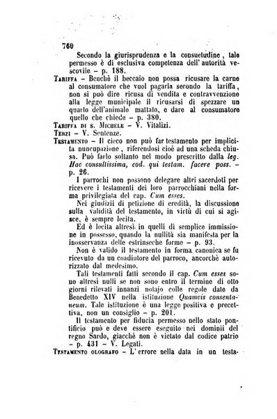 Giornale del Foro in cui si raccolgono le più importanti regiudicate dei supremi tribunali di Roma e dello Stato pontificio in materia civile