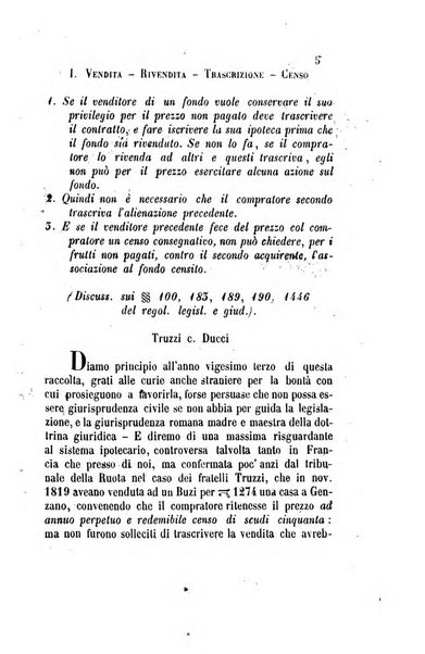 Giornale del Foro in cui si raccolgono le più importanti regiudicate dei supremi tribunali di Roma e dello Stato pontificio in materia civile