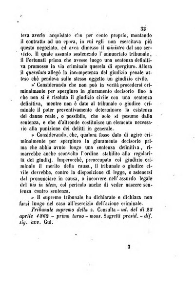 Giornale del Foro in cui si raccolgono le più importanti regiudicate dei supremi tribunali di Roma e dello Stato pontificio in materia civile