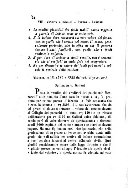 Giornale del Foro in cui si raccolgono le più importanti regiudicate dei supremi tribunali di Roma e dello Stato pontificio in materia civile