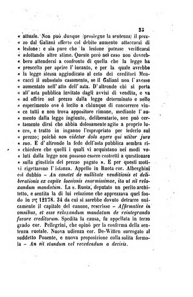 Giornale del Foro in cui si raccolgono le più importanti regiudicate dei supremi tribunali di Roma e dello Stato pontificio in materia civile