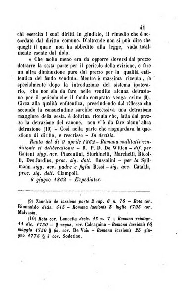 Giornale del Foro in cui si raccolgono le più importanti regiudicate dei supremi tribunali di Roma e dello Stato pontificio in materia civile