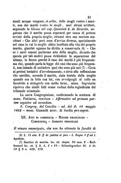 Giornale del Foro in cui si raccolgono le più importanti regiudicate dei supremi tribunali di Roma e dello Stato pontificio in materia civile