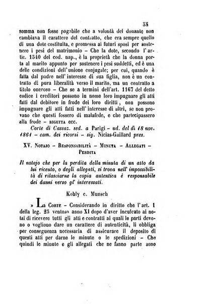 Giornale del Foro in cui si raccolgono le più importanti regiudicate dei supremi tribunali di Roma e dello Stato pontificio in materia civile