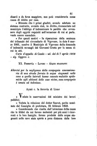 Giornale del Foro in cui si raccolgono le più importanti regiudicate dei supremi tribunali di Roma e dello Stato pontificio in materia civile