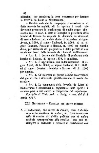 Giornale del Foro in cui si raccolgono le più importanti regiudicate dei supremi tribunali di Roma e dello Stato pontificio in materia civile