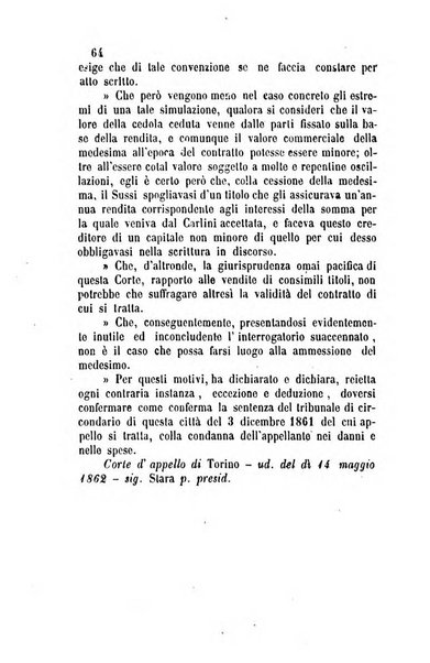 Giornale del Foro in cui si raccolgono le più importanti regiudicate dei supremi tribunali di Roma e dello Stato pontificio in materia civile