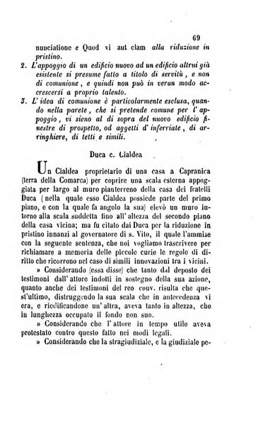 Giornale del Foro in cui si raccolgono le più importanti regiudicate dei supremi tribunali di Roma e dello Stato pontificio in materia civile