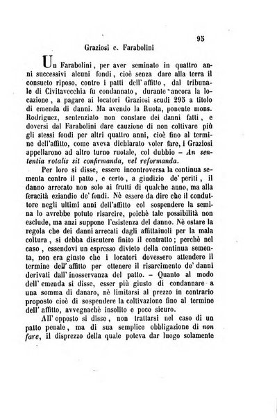 Giornale del Foro in cui si raccolgono le più importanti regiudicate dei supremi tribunali di Roma e dello Stato pontificio in materia civile