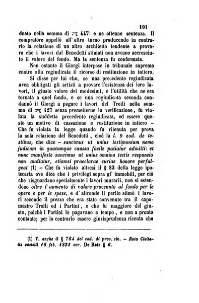 Giornale del Foro in cui si raccolgono le più importanti regiudicate dei supremi tribunali di Roma e dello Stato pontificio in materia civile