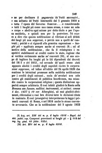 Giornale del Foro in cui si raccolgono le più importanti regiudicate dei supremi tribunali di Roma e dello Stato pontificio in materia civile