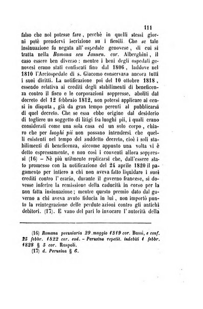 Giornale del Foro in cui si raccolgono le più importanti regiudicate dei supremi tribunali di Roma e dello Stato pontificio in materia civile