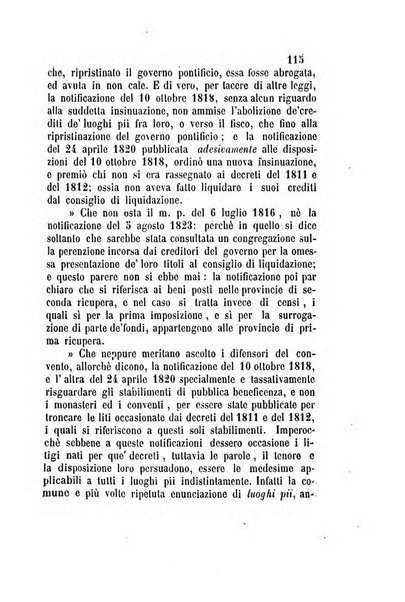 Giornale del Foro in cui si raccolgono le più importanti regiudicate dei supremi tribunali di Roma e dello Stato pontificio in materia civile