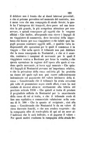 Giornale del Foro in cui si raccolgono le più importanti regiudicate dei supremi tribunali di Roma e dello Stato pontificio in materia civile