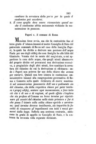 Giornale del Foro in cui si raccolgono le più importanti regiudicate dei supremi tribunali di Roma e dello Stato pontificio in materia civile