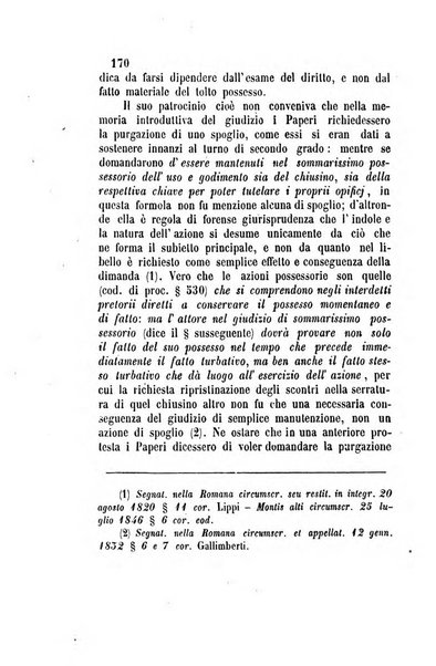 Giornale del Foro in cui si raccolgono le più importanti regiudicate dei supremi tribunali di Roma e dello Stato pontificio in materia civile