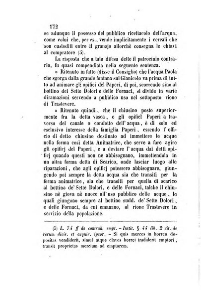 Giornale del Foro in cui si raccolgono le più importanti regiudicate dei supremi tribunali di Roma e dello Stato pontificio in materia civile