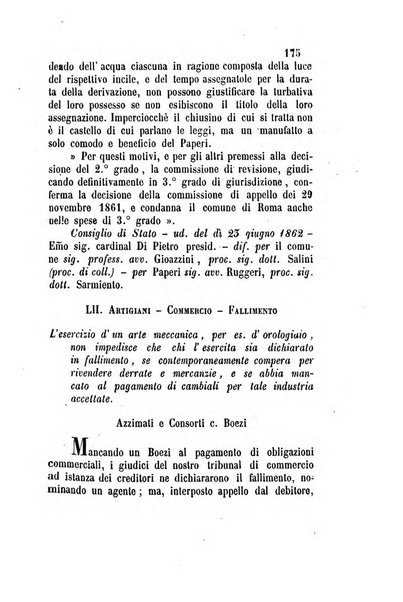 Giornale del Foro in cui si raccolgono le più importanti regiudicate dei supremi tribunali di Roma e dello Stato pontificio in materia civile