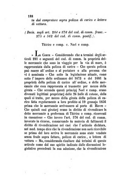 Giornale del Foro in cui si raccolgono le più importanti regiudicate dei supremi tribunali di Roma e dello Stato pontificio in materia civile