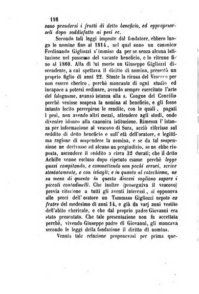 Giornale del Foro in cui si raccolgono le più importanti regiudicate dei supremi tribunali di Roma e dello Stato pontificio in materia civile