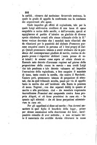 Giornale del Foro in cui si raccolgono le più importanti regiudicate dei supremi tribunali di Roma e dello Stato pontificio in materia civile