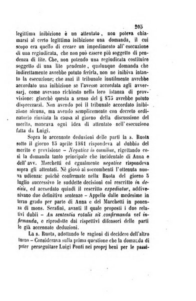 Giornale del Foro in cui si raccolgono le più importanti regiudicate dei supremi tribunali di Roma e dello Stato pontificio in materia civile