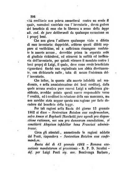 Giornale del Foro in cui si raccolgono le più importanti regiudicate dei supremi tribunali di Roma e dello Stato pontificio in materia civile