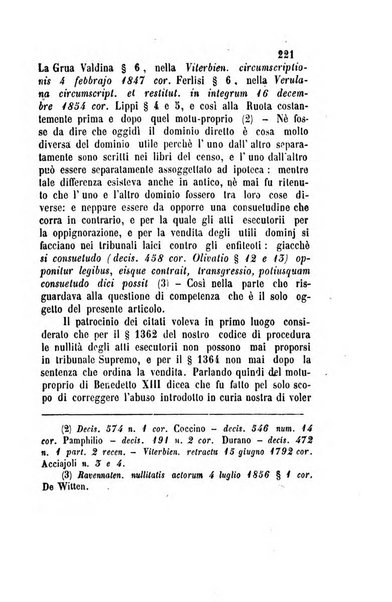 Giornale del Foro in cui si raccolgono le più importanti regiudicate dei supremi tribunali di Roma e dello Stato pontificio in materia civile