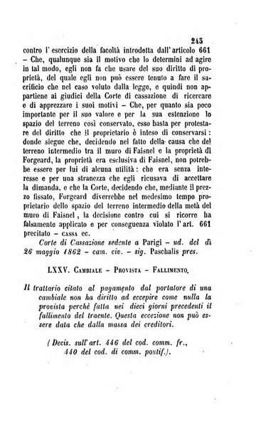 Giornale del Foro in cui si raccolgono le più importanti regiudicate dei supremi tribunali di Roma e dello Stato pontificio in materia civile