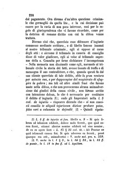 Giornale del Foro in cui si raccolgono le più importanti regiudicate dei supremi tribunali di Roma e dello Stato pontificio in materia civile