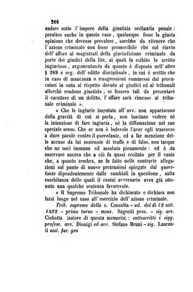 Giornale del Foro in cui si raccolgono le più importanti regiudicate dei supremi tribunali di Roma e dello Stato pontificio in materia civile