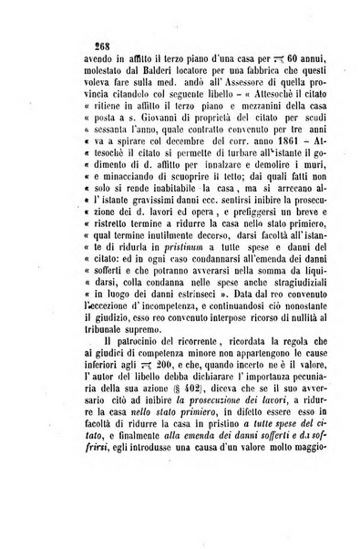 Giornale del Foro in cui si raccolgono le più importanti regiudicate dei supremi tribunali di Roma e dello Stato pontificio in materia civile