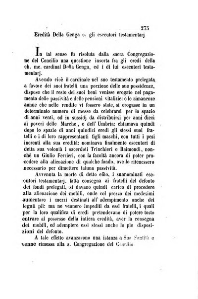 Giornale del Foro in cui si raccolgono le più importanti regiudicate dei supremi tribunali di Roma e dello Stato pontificio in materia civile